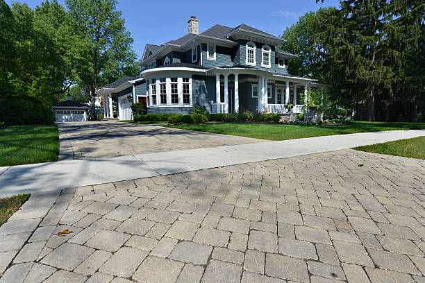 Residential Paver Driveway in Crescent, OK